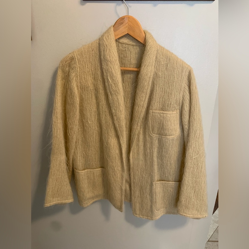 Vintage Rare 60s/70s Small Auckie Sanft Montreal Pure Virgin Wool Cardigan - Picture 6 of 8